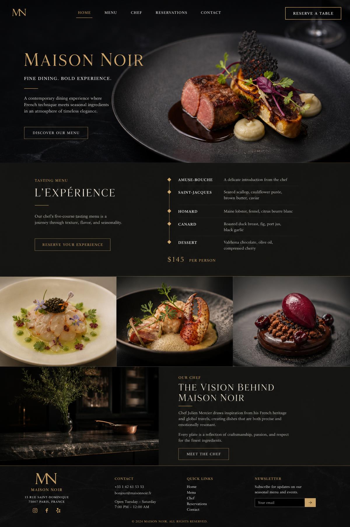 Anteprima del sito web realizzato per Ristorante di quartiere