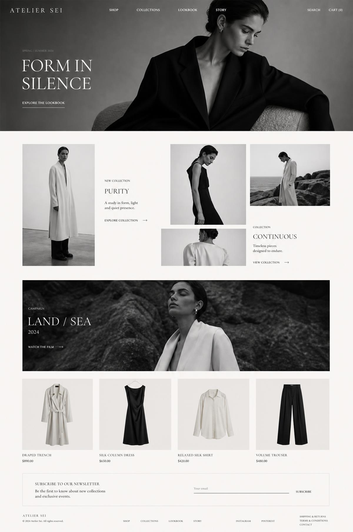 Anteprima del sito web realizzato per Negozio di abbigliamento